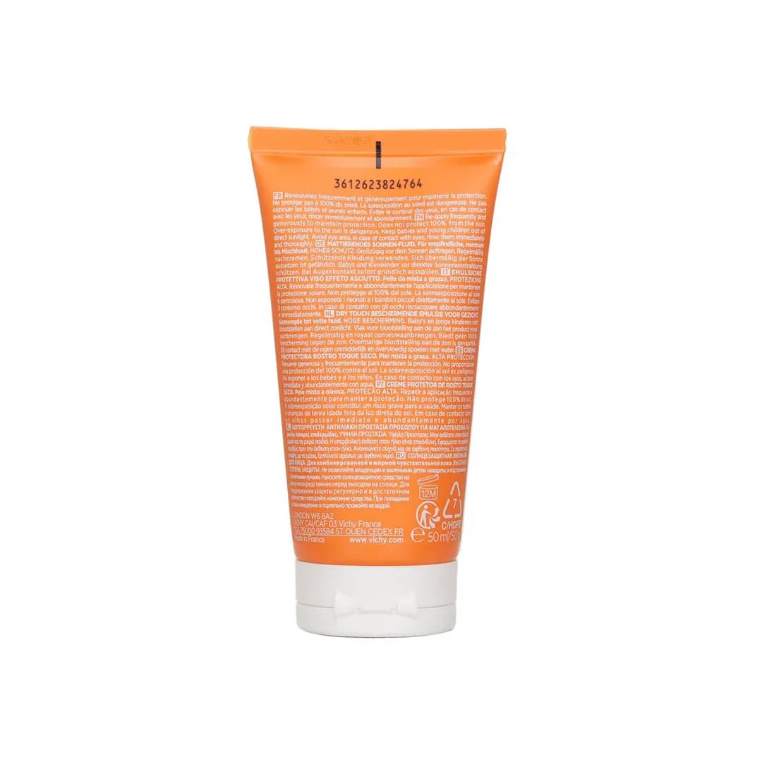 کرم ضد آفتاب بی رنگ ویشی CAPITAL SOLEIL SPF50 EMULSION حجم 50 میلی لیتری — تصویر ۹