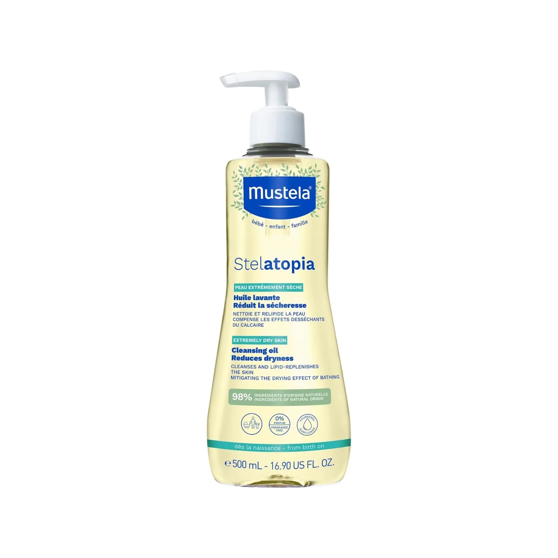 روغن دوش کودک و مادر موستلا Stelatopia حجم 500 میلی لیتری — تصویر ۵