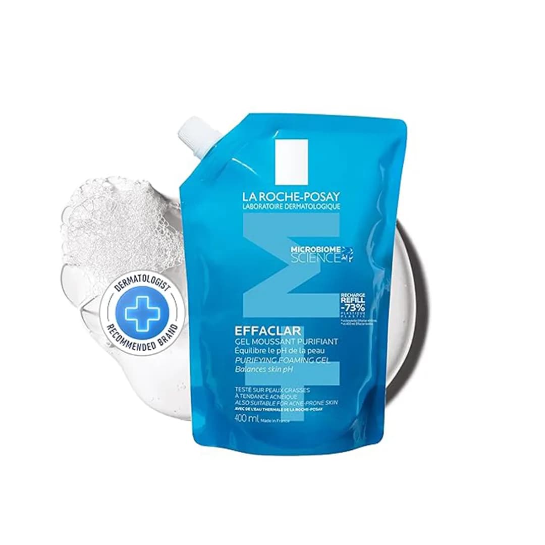 ژل شست و شوی صورت لاروش پوزای EFFACLAR RECHARGE REFILL حجم 400 میلی لیتری — تصویر ۴