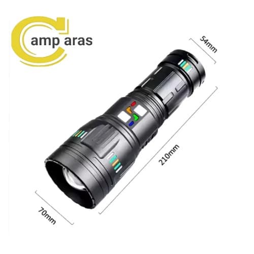 چراغ قوه زوم دار اسمال سان مدل ZY-T601 شارژی — تصویر ۹