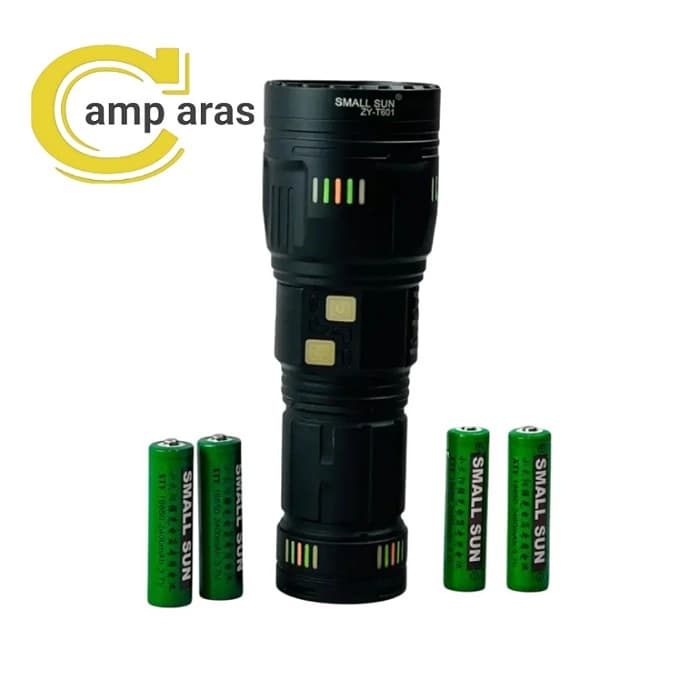 چراغ قوه زوم دار اسمال سان مدل ZY-T601 شارژی — تصویر ۲