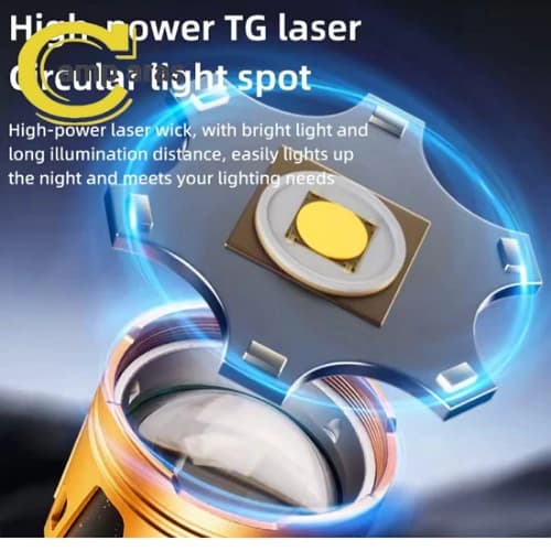 چراغ قوه زوم دار شارژی مدل SUPER BRIGHT 535 — تصویر ۳