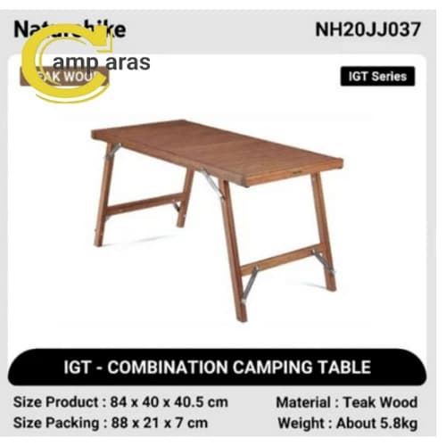 میز چوبی کمپینگ نیچرهایک کد NH20JJ037 تاشو — تصویر ۹