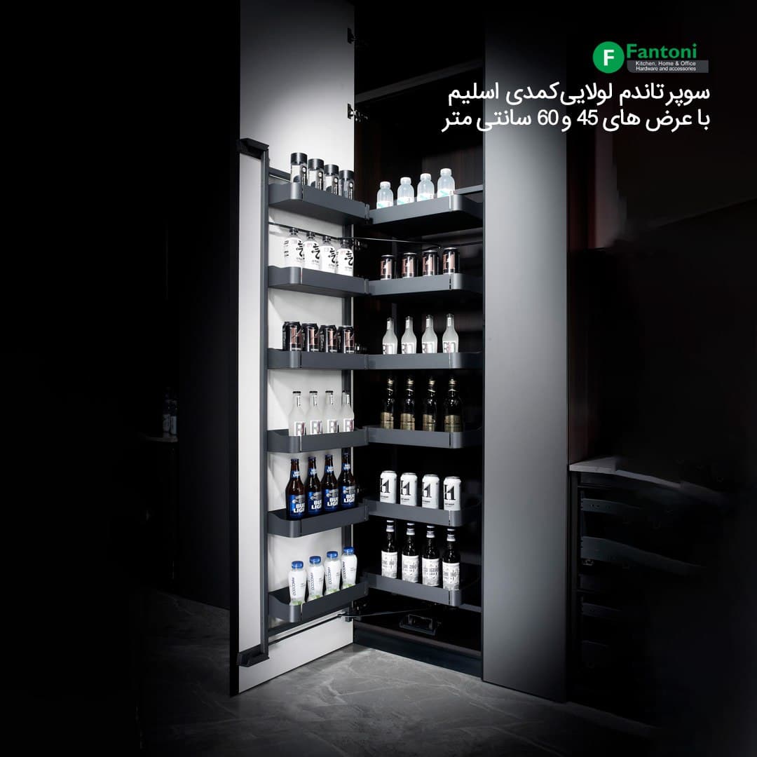 سوپر تاندم لولایی کمدی اسلیم فانتونی E501 تا E506 — تصویر ۲