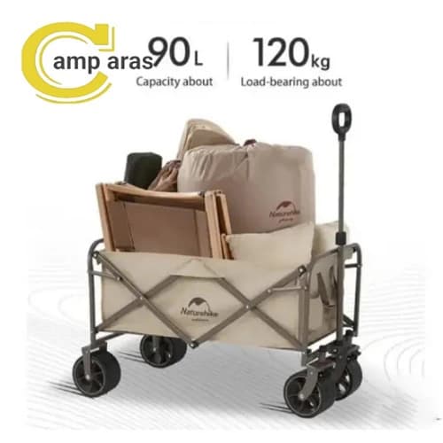 چرخ دستی تاشو نیچرهایک مدل NH19PJ001 دسته دار — تصویر ۳