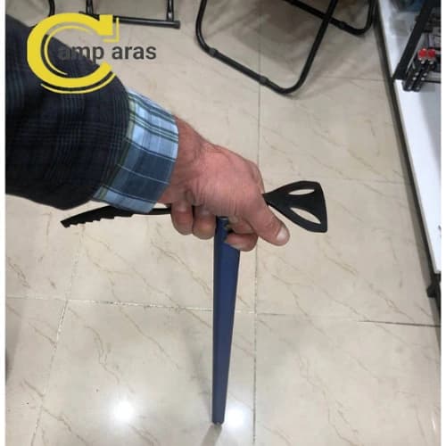 کلنگ و تبر یخ نوردی کمپینگ چندکاره کد AXE-K04 فولادی — تصویر ۷