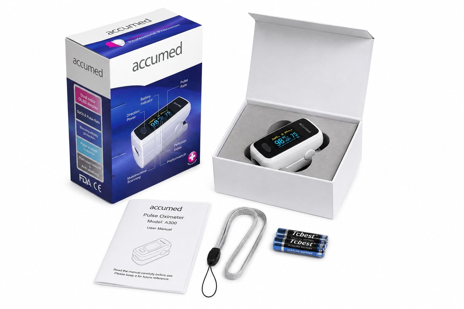 پالس اکسیمتر اکیومد accumed مدل A300 — تصویر ۱۰