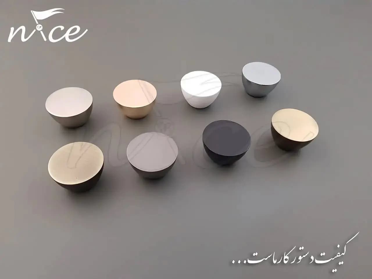 دستگیره کابینت تک پیچ مدل N128 نایس NICE — تصویر ۶