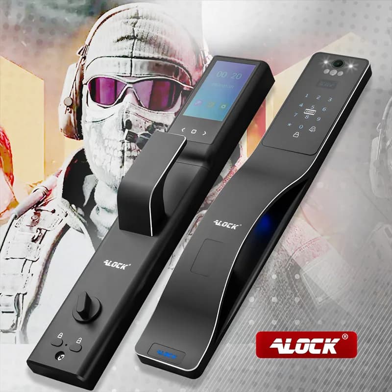قفل اثر انگشتی دیجیتال و دستگیره تشخیص چهره ALOCK مدل Scout series (X1+) — تصویر ۱۲