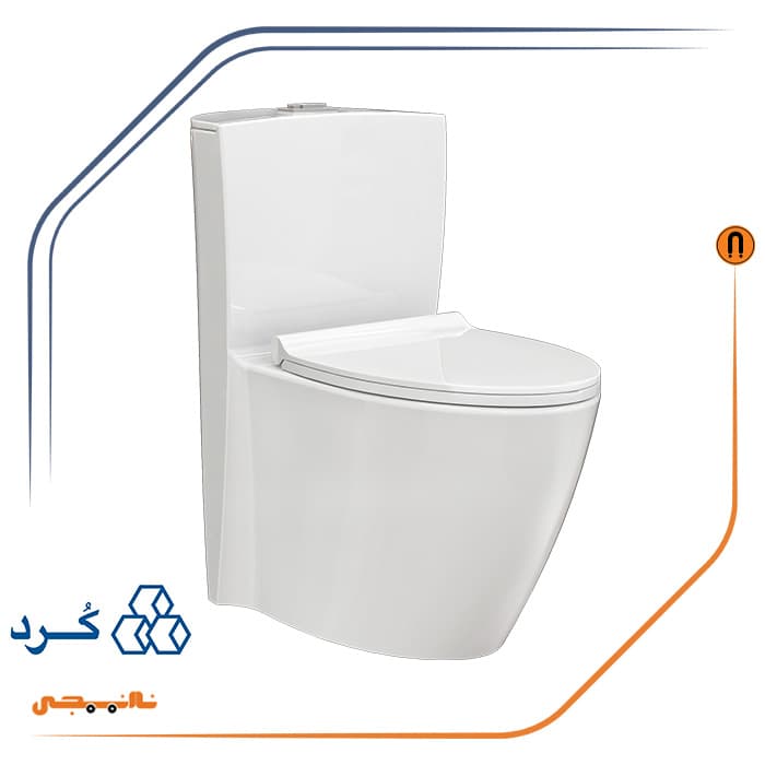 توالت فرنگی منوبلاک چینی کرد مدل مگنولیا درجه 1