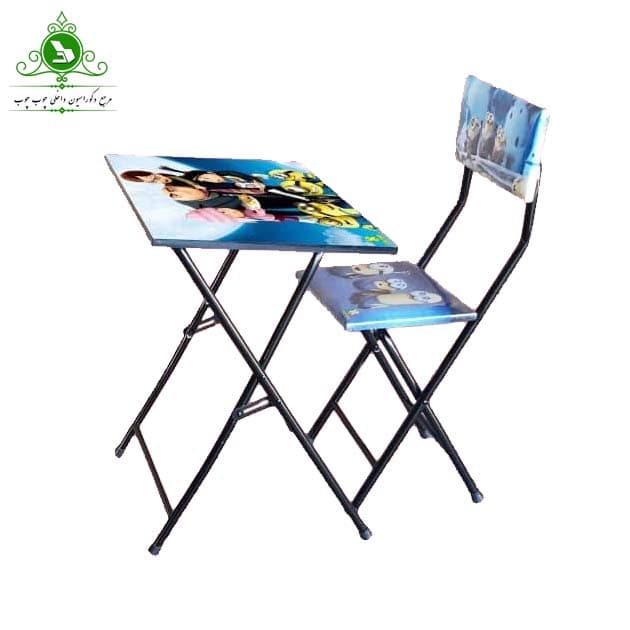 میز و صندلی تحریر تاشو کودکانه مدل مینیون
