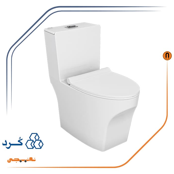 توالت فرنگی یک تکه لیندا چینی‌کُرد درجه 1