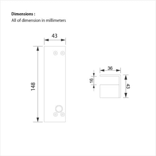قفل برقی شیشه سکوریت سارو DP2 — تصویر ۵
