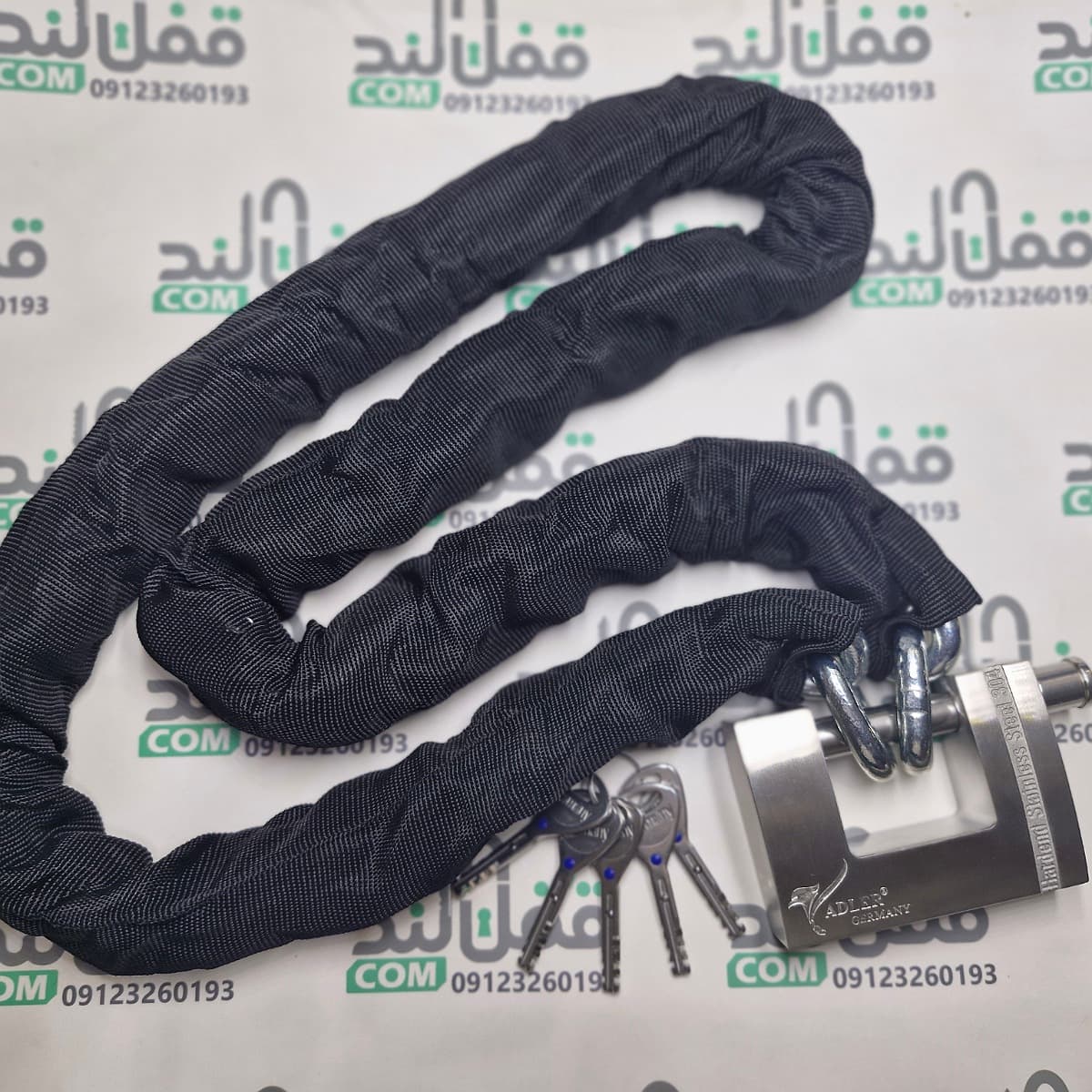 قفل و زنجیر ادلر فولادی 10m