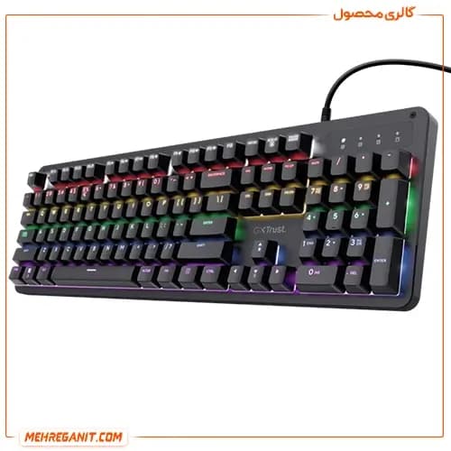 کیبورد گیمینگ با سیم تراست مدل GXT 863 Mazz — تصویر ۳