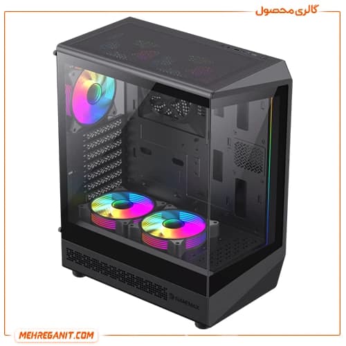 کیس گیمینگ گیم مکس مدل GameMax Vista COC مشکی — تصویر ۱۱