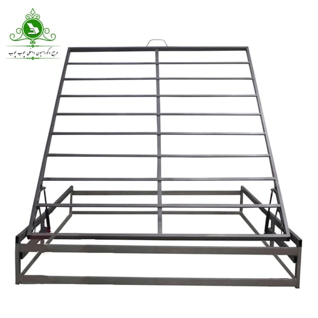 کفی تخت خواب دو نفره مدل جکدار تمام کلاف چهار گوش