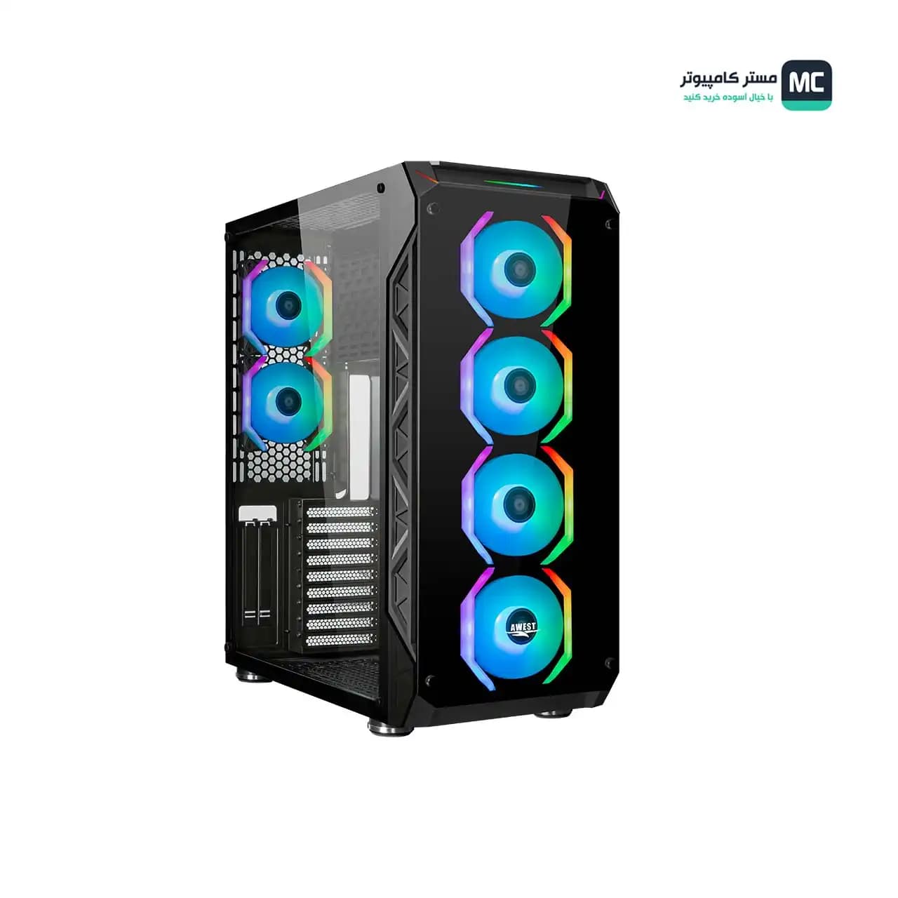 کیس کامپیوتر گیمینگ اوست مدل GT-AV401-FB — تصویر ۶