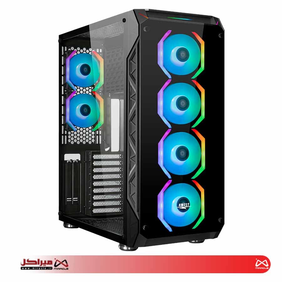 کیس کامپیوتر گیمینگ اوست مدل GT-AV401-FB — تصویر ۹