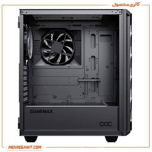 کیس کامپیوتر گیمینگ گیم مکس مدل Diamond COC Black — تصویر ۹