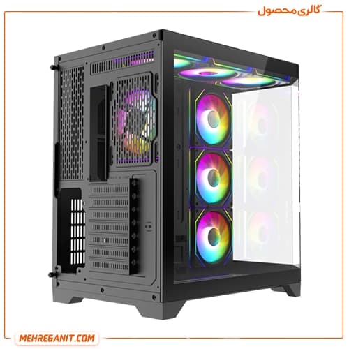 کیس گیمینگ گیم مکس مدل GameMax HYPE-A BK مشکی — تصویر ۴