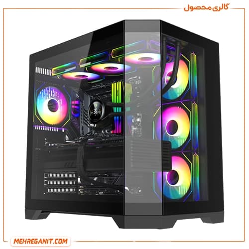 کیس گیمینگ گیم مکس مدل GameMax HYPE-A BK مشکی — تصویر ۷