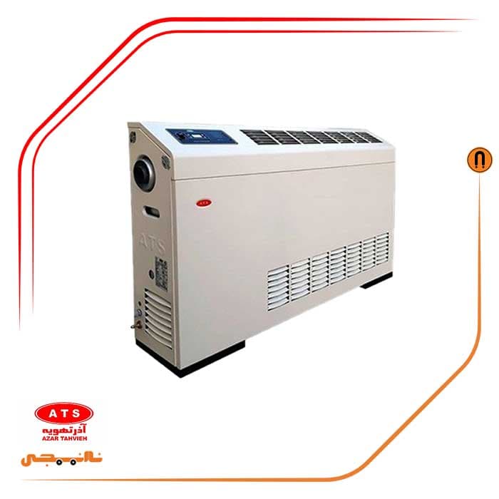 هیتر گازی فایر تیوب آذر تهویه طرح فن کوئلی مدل F919 دو ظرفیتی دو دور