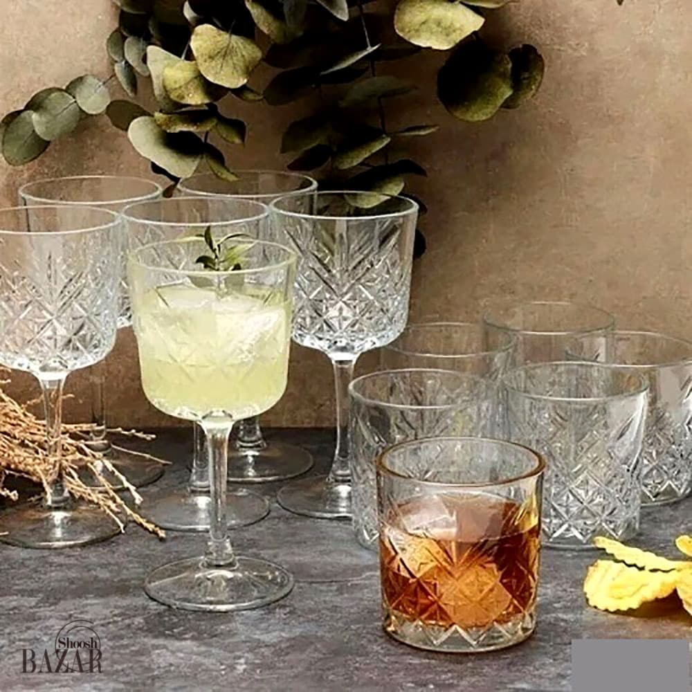 ست گیلاس و نیم لیوان تایملس 6 عددی پاشاباغچه کد 96790 — تصویر ۵