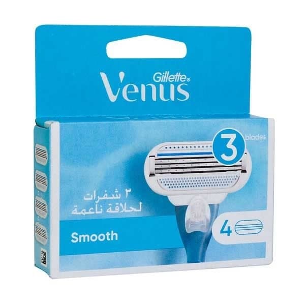 تیغ یدک ونوس 3 تیغه ژیلت 4 عددی مدل SMOOTH — تصویر ۳