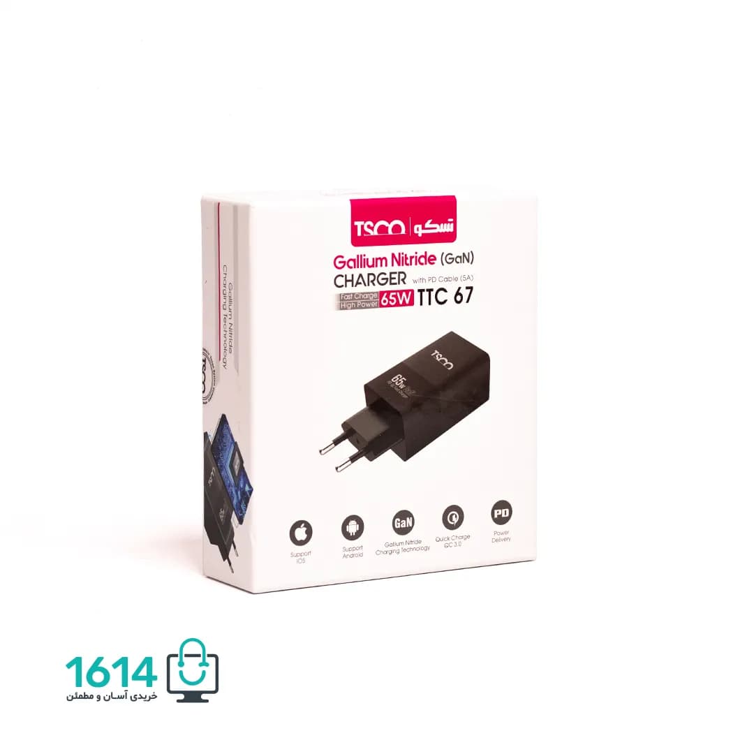 شارژر تایپ سی تسکو مدل TTC 67 65W PD — تصویر ۴