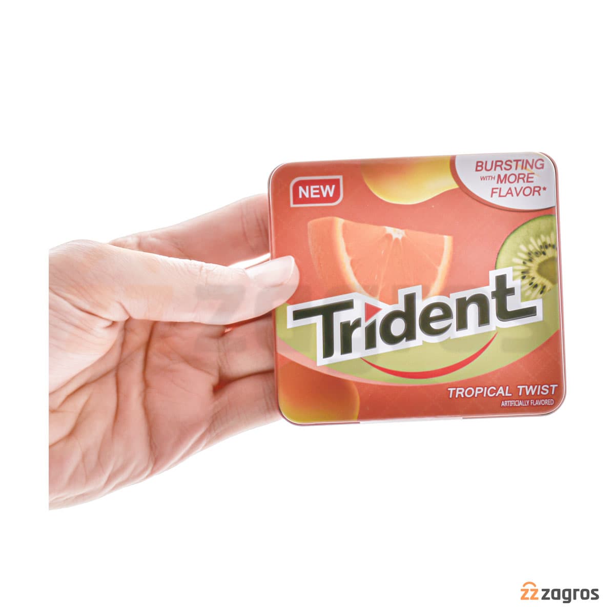 آدامس جعبه فلزی تریدنت Trident مدل Tropical — تصویر ۸