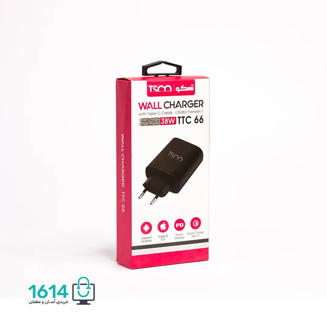 شارژر تایپ سی تسکو مدل TTC66 38W PD — تصویر ۹
