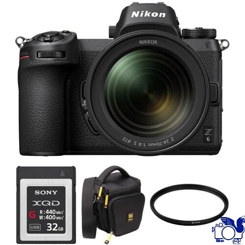 Nikon Z6 FX-Format Mirrorless Camera Body With NIKKOR Z 24-70mm f/4 S