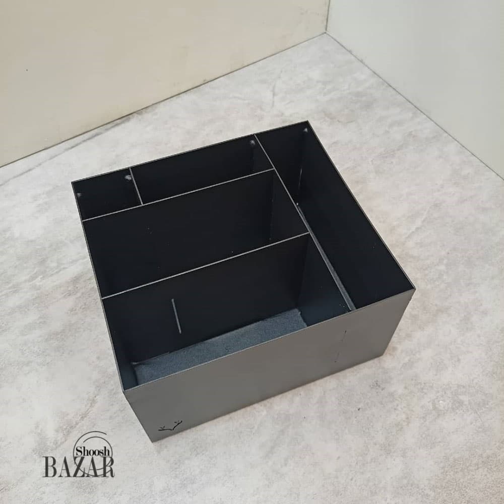 استند (کدی بار) 5 خانه مربع فلزی کافه ای — تصویر ۵