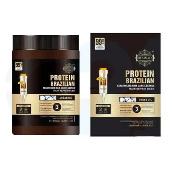 ماسک مو کراتینه هنیویس HENIWAYS مدل PROTEIN BRAZILIAN — تصویر ۹