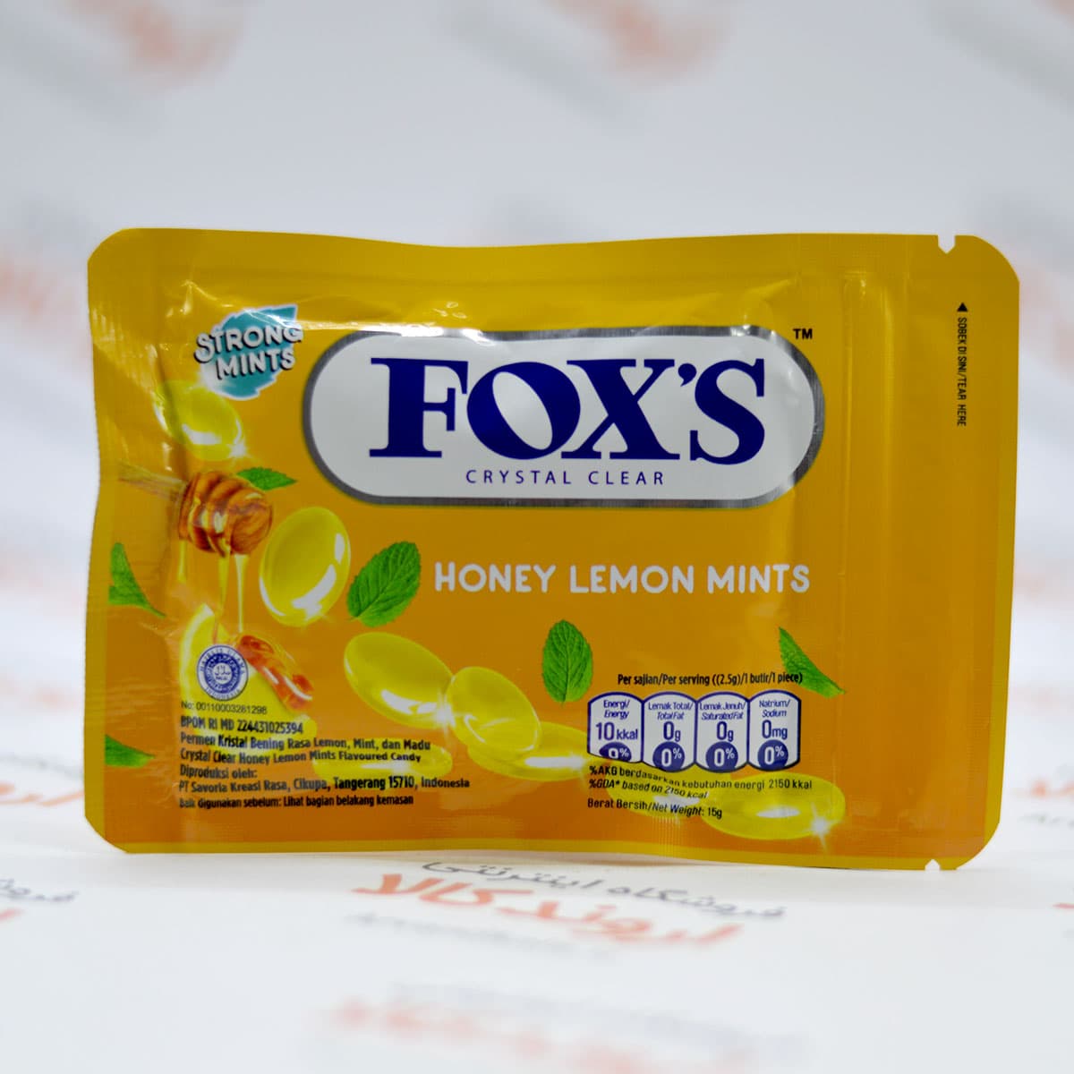 آبنبات پاکتی فاکس FOXS مدل Honey