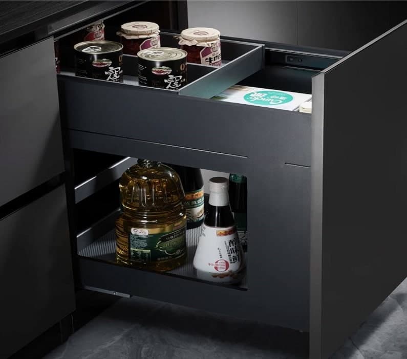 سوپر مواد غذایی استیل ریل از کف عرض 30 سانتیمتر فامتونی کد F590