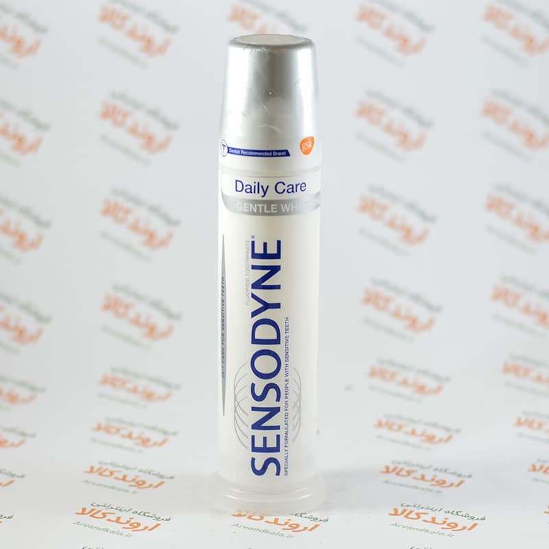 خمیردندان پمپی Sensodyne مدل Gentle Whitening — تصویر ۱۲