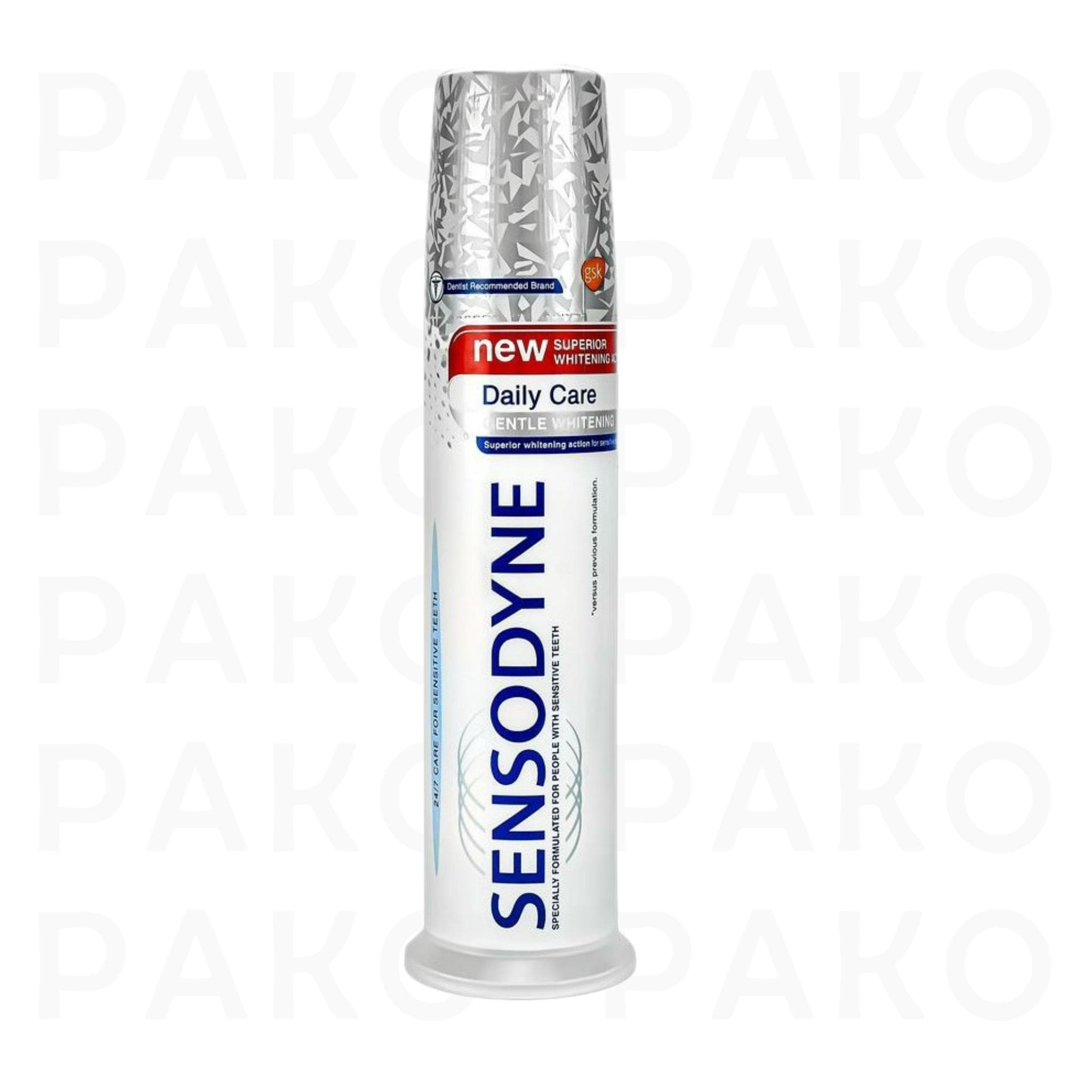 خمیردندان پمپی Sensodyne مدل Gentle Whitening — تصویر ۱۰
