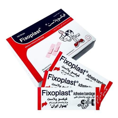 چسب زخم و پانسمان طبی فیکسو پلاست بسته 100 عددی