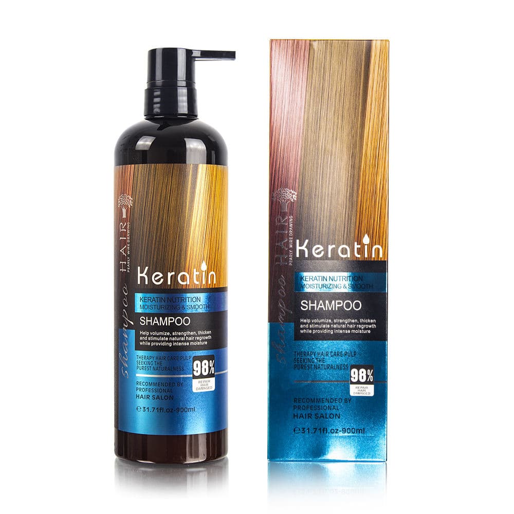 شامپو کراتین مدل hair shampoo keratin 98% حجم ۹۰۰ میل — تصویر ۹