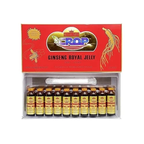 ژل رویال و جینسینگ آمپول خوراکی اورجینال کراپ بسته 30 عددی | Crop 10ML — تصویر ۲