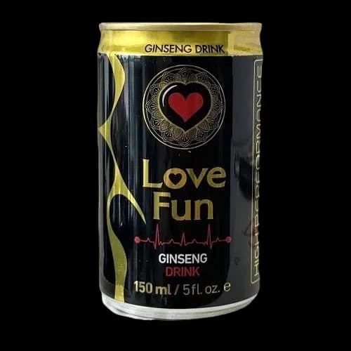 نوشیدنی انرژی‌ زا جنیسینگ لاو فان ترکیه 150میل مشکی | Love Fun