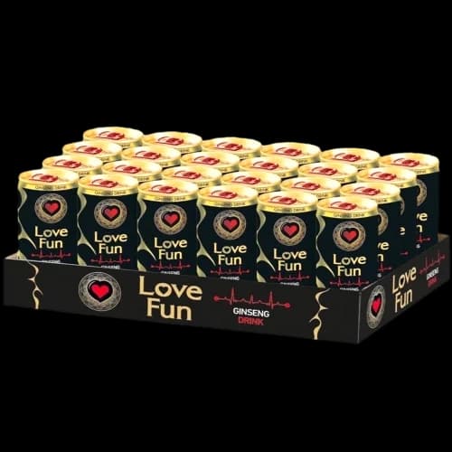 نوشیدنی لاوفان انرژی زا جینسینگ 150 میلی لیتر | Love Fun Ginseng Drink بسته 24 تایی