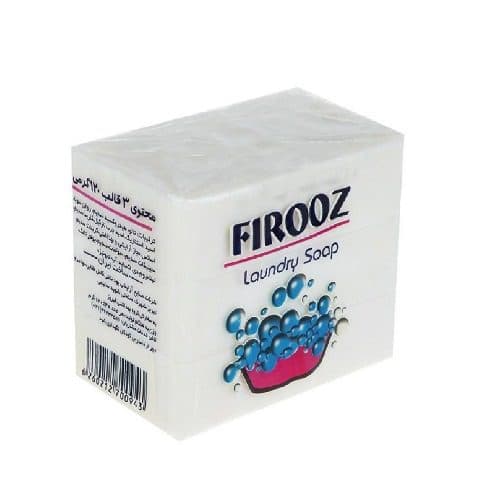 صابون رختشویی فیروز با رایحه لیمو 3 قالب 120 گرم — تصویر ۵