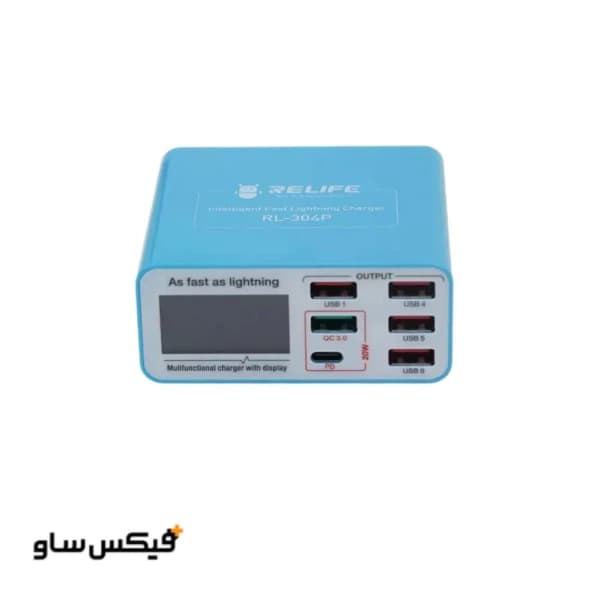 مولتی شارژر ۶ پورت ریلایف RELIFE RL-304P — تصویر ۸