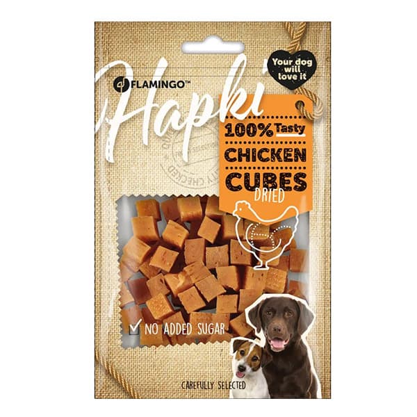 تشویقی مکعبی سگ با مرغ فلامینگو – Flamingo Chicken Cubes
