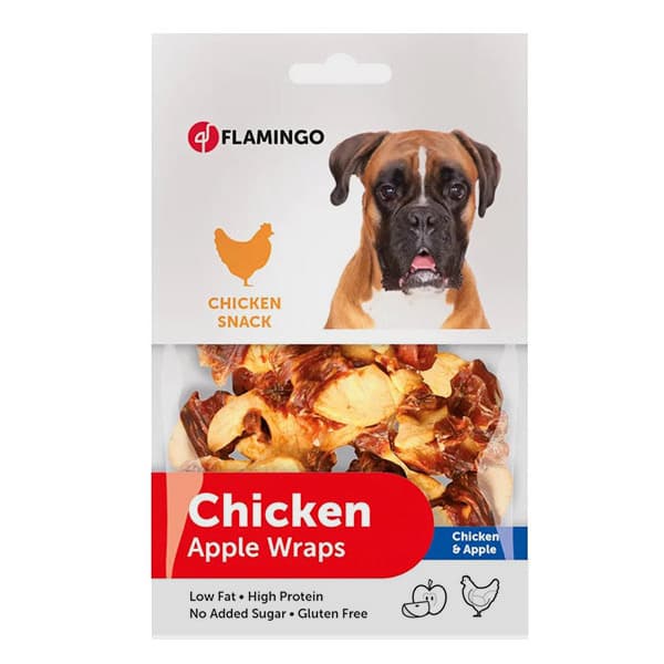 تشویقی سگ میکس مرغ و سیب فلامینگو – Flamingo