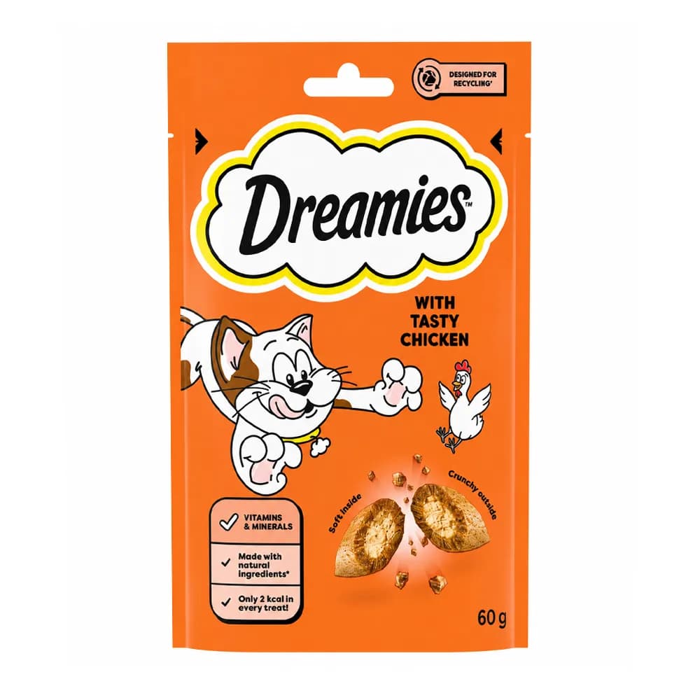 تشویقی گربه با طعم مرغ دریمیز – Dreamies Tasty Chicken — تصویر ۴