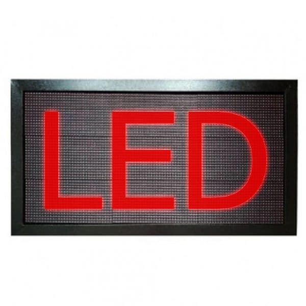 تابلو روان LED قرمز ارتفاع 58×138 سانت